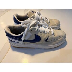 Nike Low Top Suede Sneakers in Beige and Navy size 7.5 women